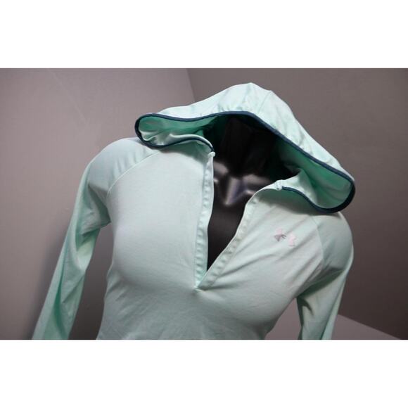 Under Armour Hoodie Thin Loose HeatGear Pullover Sweat Shirt Womens Sz Medium - Picture 3 of 9